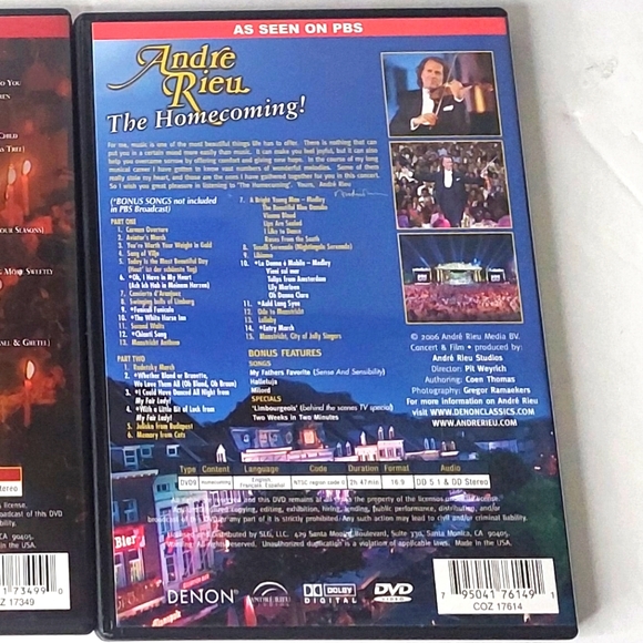 Andre Rieu The Ultimate Holiday Collection 3 DVD Set - Picture 9 of 9